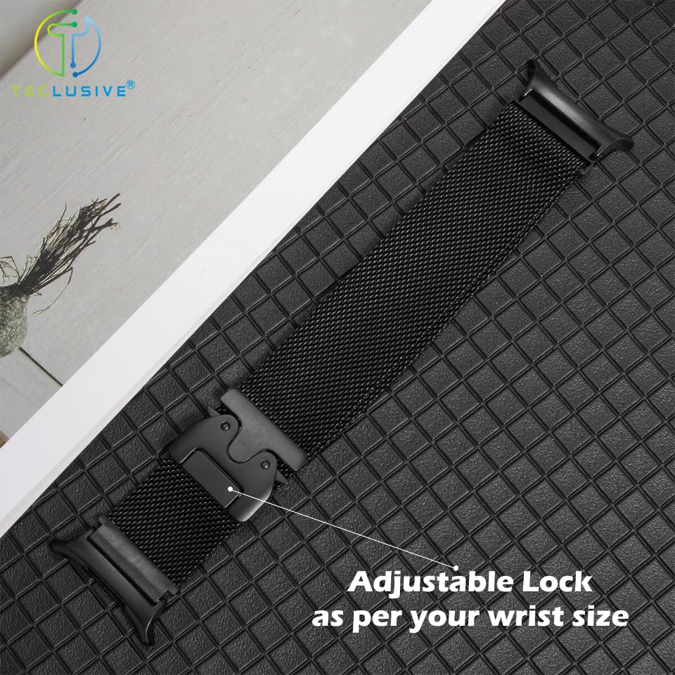 Image of T TECLUSIVE Luxury Parachute Magnetic Strap Compatible for Galaxy Watch Ultra 47mm | Metal Adjustable Magnet Band Chain | Curved Precise Connector Lock