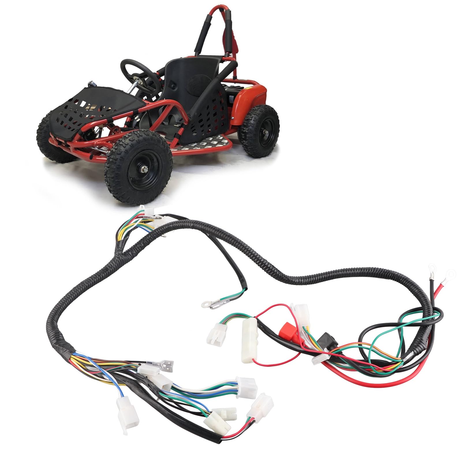 Assemblaggio del Cablaggio del Motore, Cablaggio del Motore della Spina del Solenoide Dell'unità CDI per GY6 Quad Bike Fili/cablaggi
