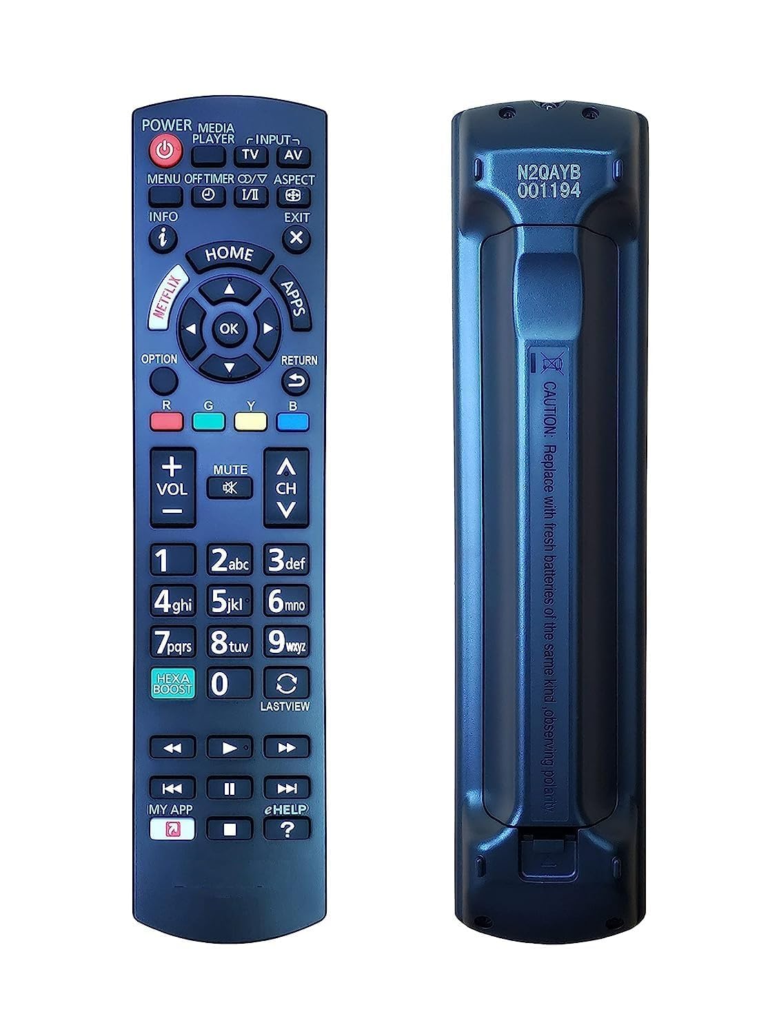 Original Remote No.N2QAYB001193 Replacement for, PANASONIC LED TV's Remote.-image-46