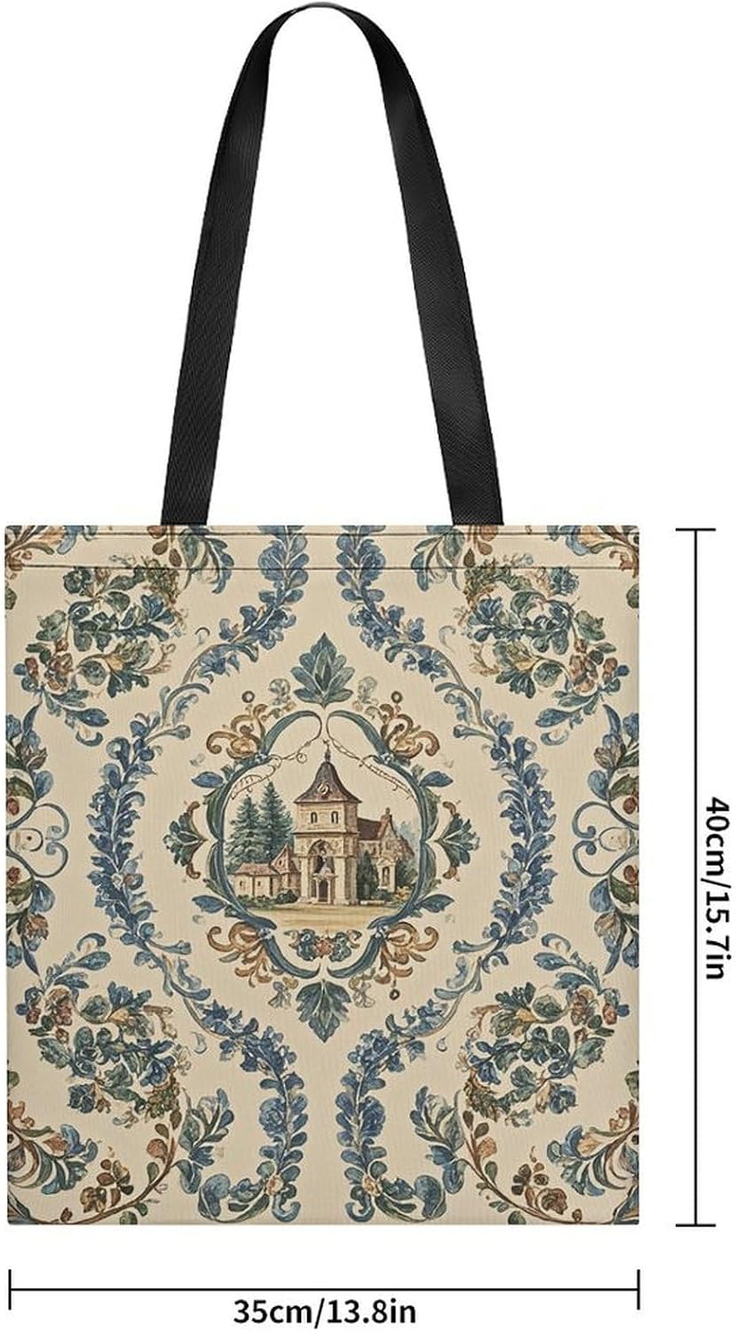 French Country Style Tote Bag Large Treat Bags for Women Men image 4
