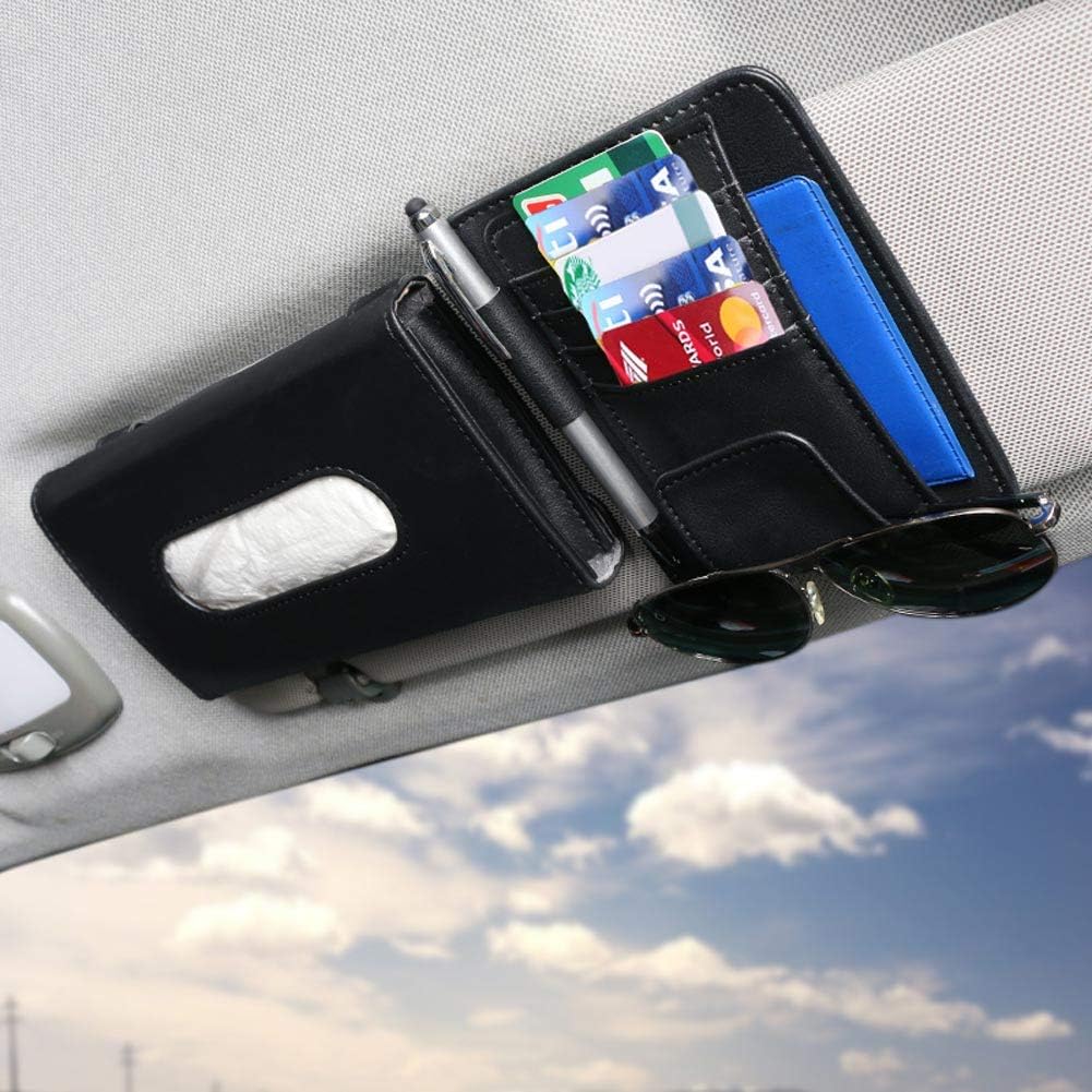 Luxury Car Tissue Holder with Car Visor Organizor, Auto Interior