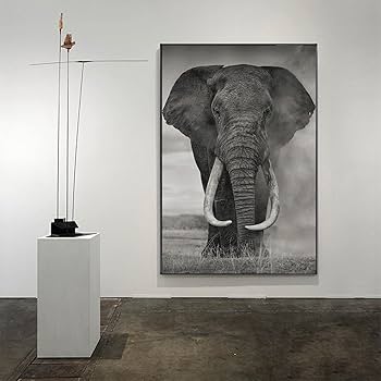 アフリカアート　ゾウ【画家 サイン入り】 アフリカアート ゾウ【画家 サイン入り】 アフリカアートゾウ