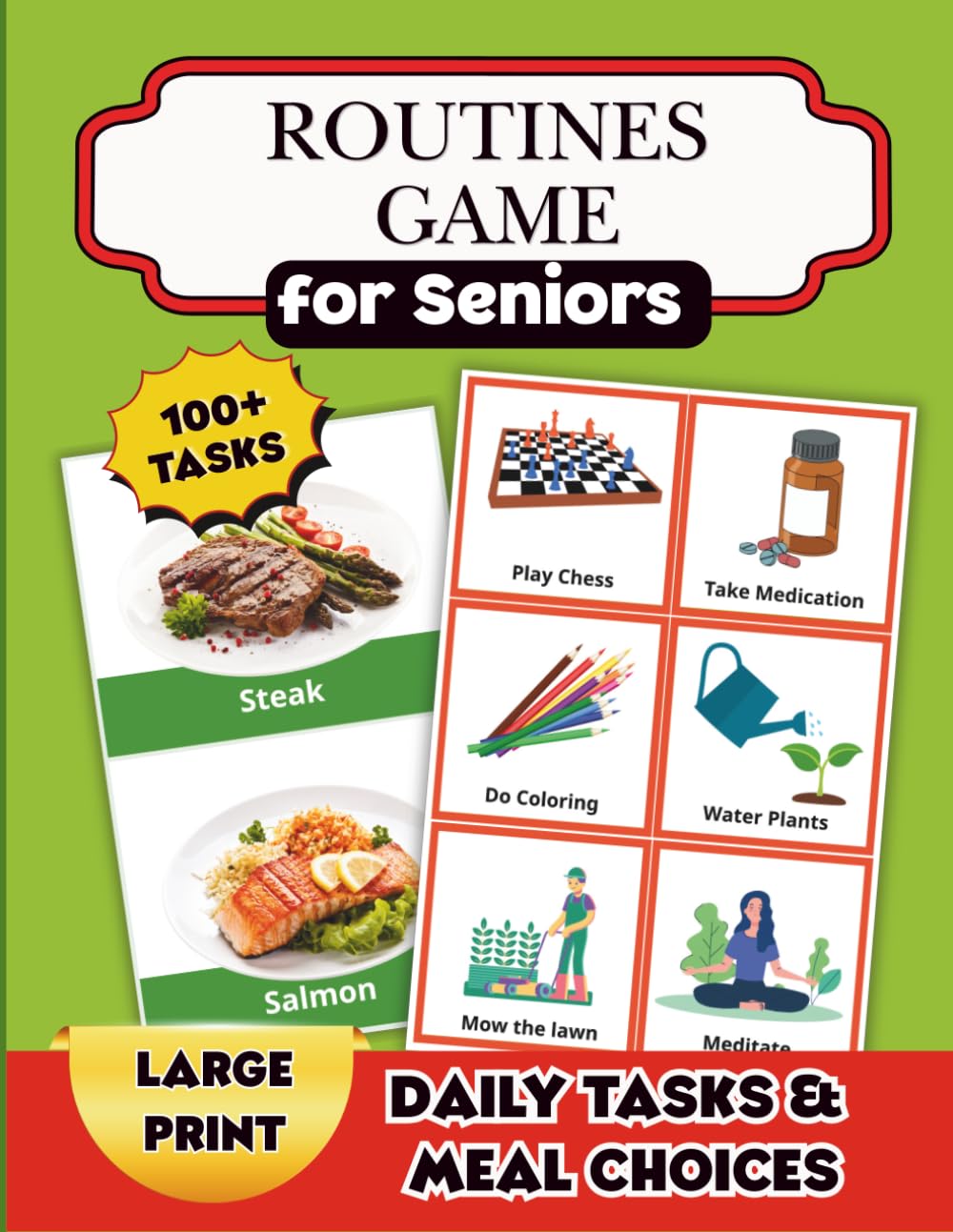 Routines Game for Seniors: Daily Tasks and Meal Choice for Alzheimer's and Dementia Care