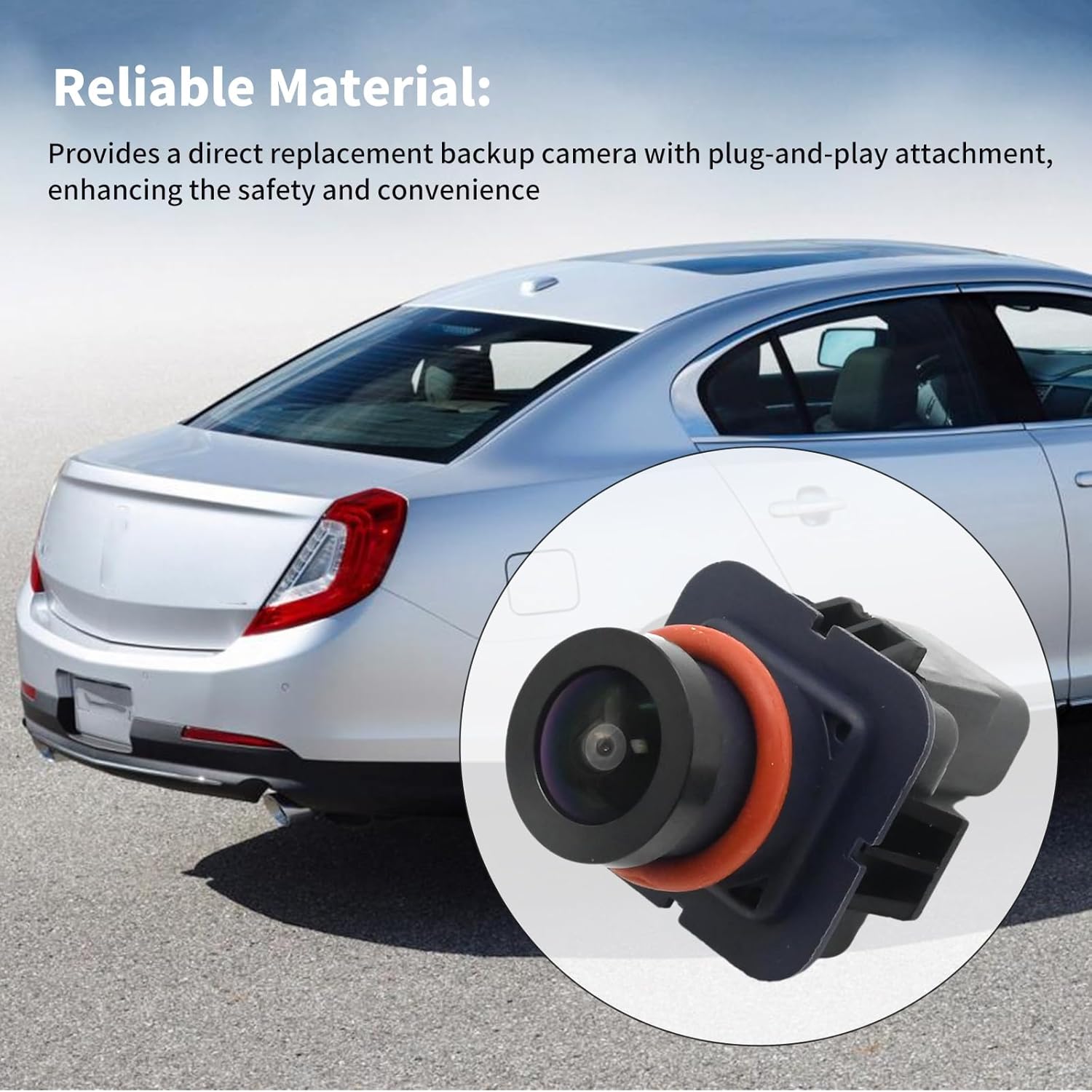 Hoypeyfiy EA5T-19G490-AA Rear View Back Up Camera Replacement for Lincoln MKS 2013 2014 2015 2016 Replaces EA5T19G490AA EA5Z-19G490-B DA5Z-19G490-A