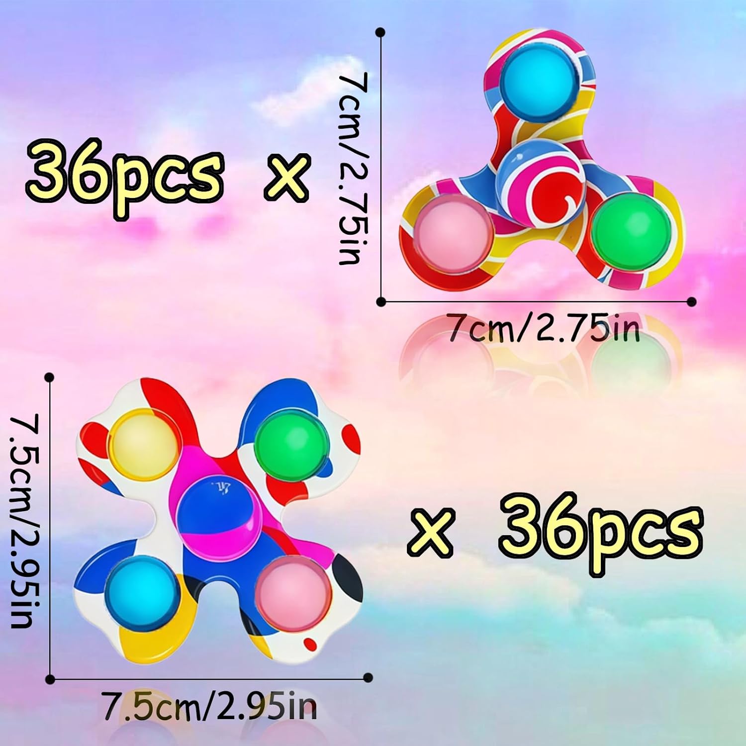 72pcs Party Favors for Friends, Goodie Bag Stuffers, Gift for Birthday Christmas