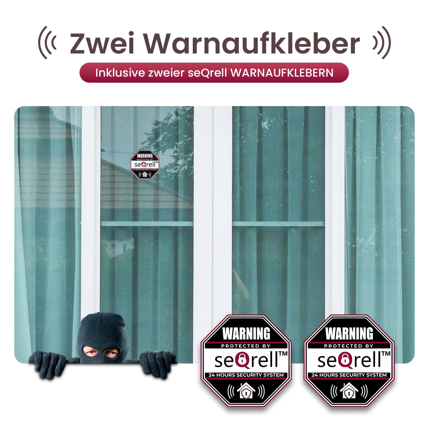 Funk Alarmanlage Haus WLAN und GSM 4G mit 4.3 Zoll Touchscreen und 1500 mAh Akku, Einbruch Alarm mit Tuya Smart Life App, Funk Alarmanlagen Set, Alexa, SQ4324C