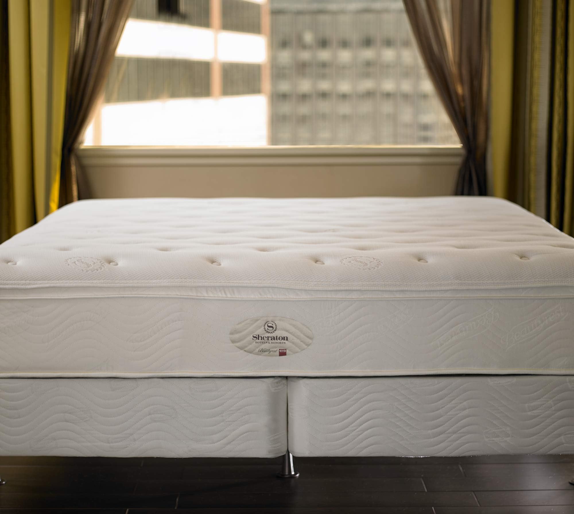 SheratonMattress & Box Spring - 13" Pocket Coil Mattress with Quilted Plush Top - Standard 8.75" Box Spring - King