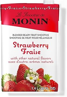 Smoothie Mixes Monin Strawberry Fruit Smoothie Mix