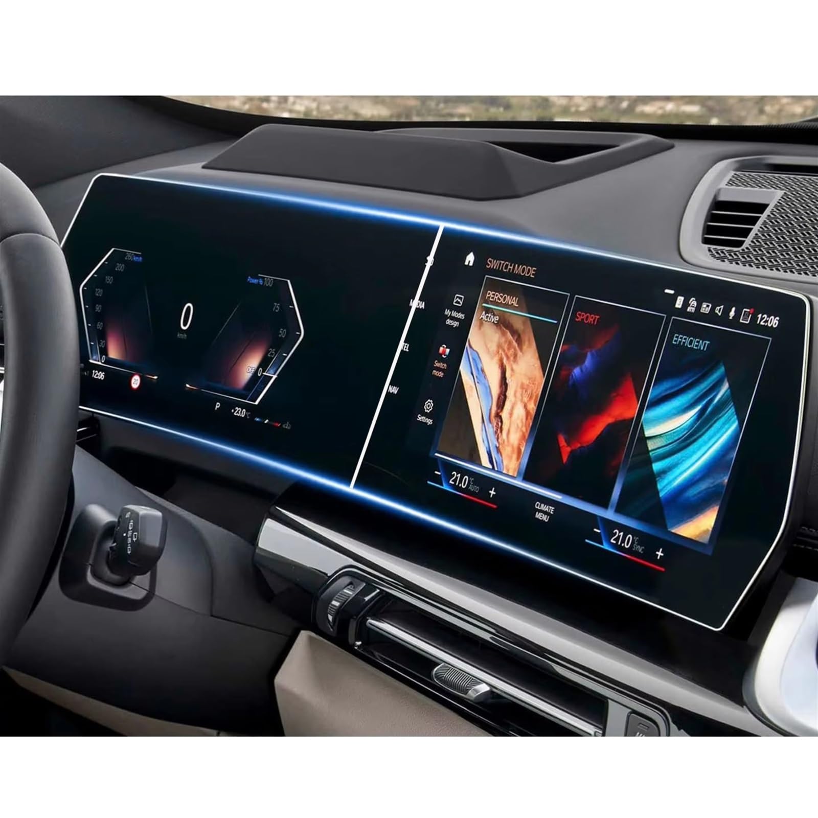 Protector de pantalla cristal templado para BMW U11 U10 X1 iX1 radio LCD GPS salpicadero 6