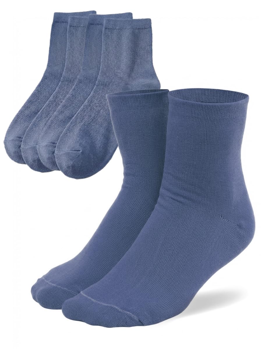 MILENA Calcetines Mujer Algodón Transpirables y Suaves Pack de 3 Pares Sin Costuras Cómodos y Elegantes para Uso Diario Regalo Mujer Talla Única — view 11