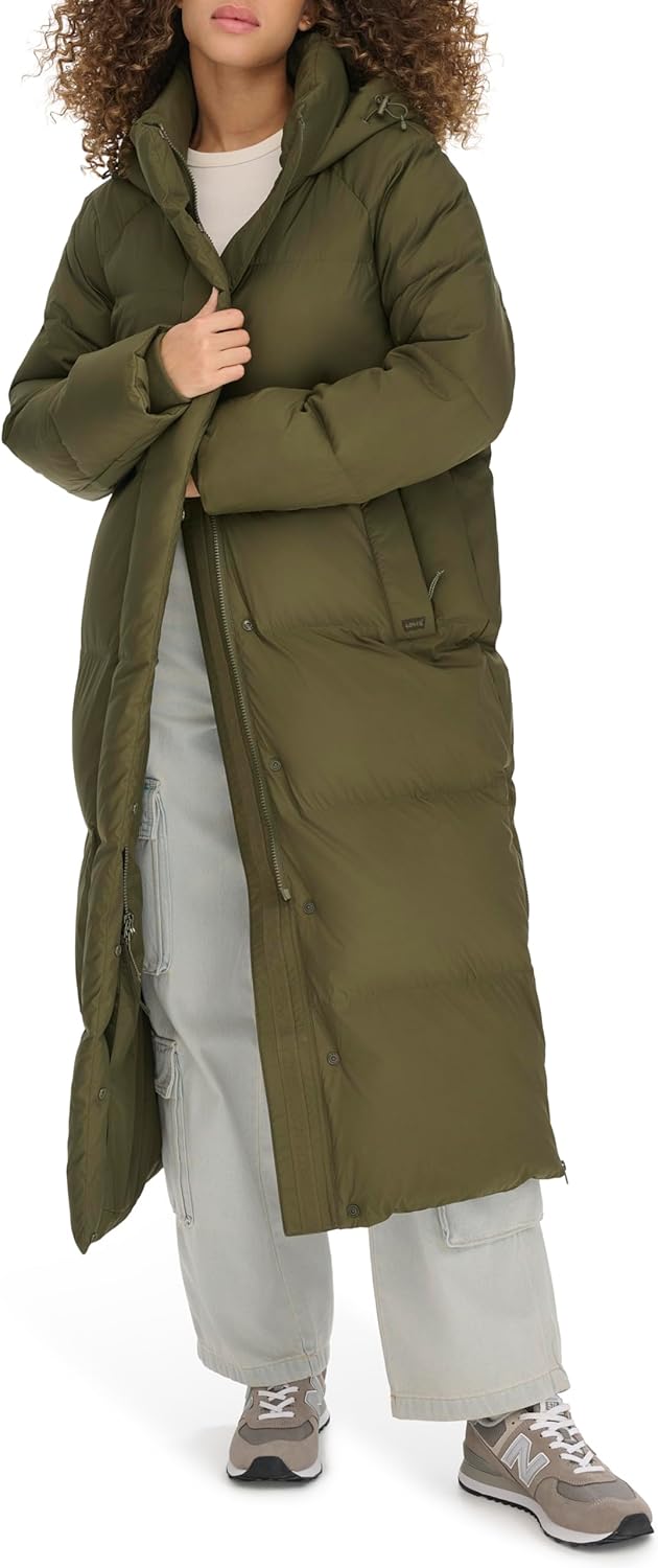 Levi's Women's Cloud Puff Hooded Extra Long Puffer Jacket - Image 6