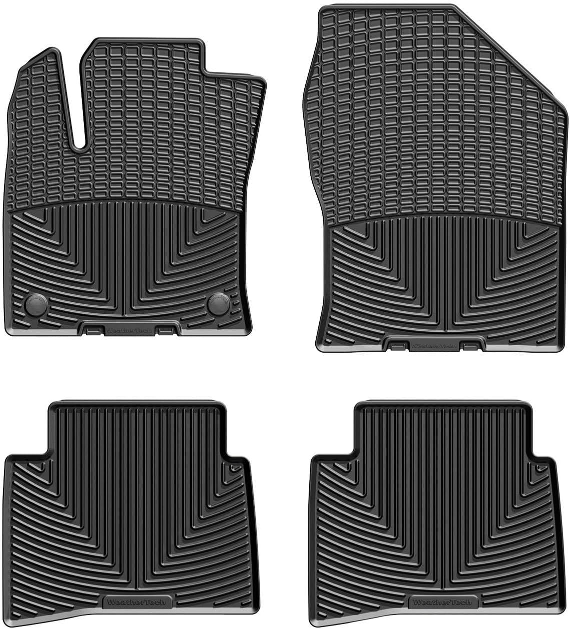 WeatherTech All-Weather Floor Mats for Toyota Prius, Prius Prime 1st & 2nd Row (W400-W401), Black