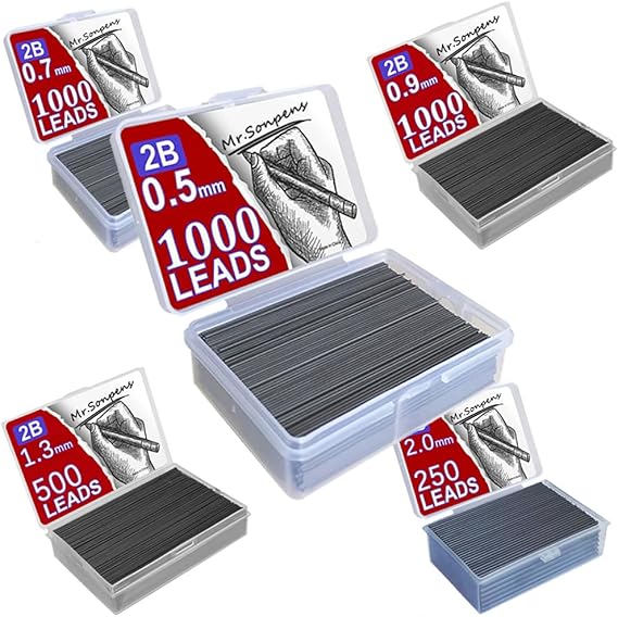 Amazon.co.jp: シャープペンシル芯芯芯 0.5 0.7 0.9 1.3 2mm 2B