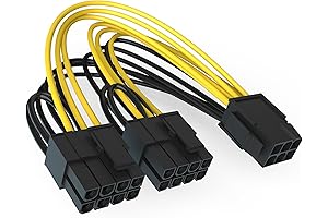 Power Supply Cable: 6 Pin to Dual 8-Pin PCIe