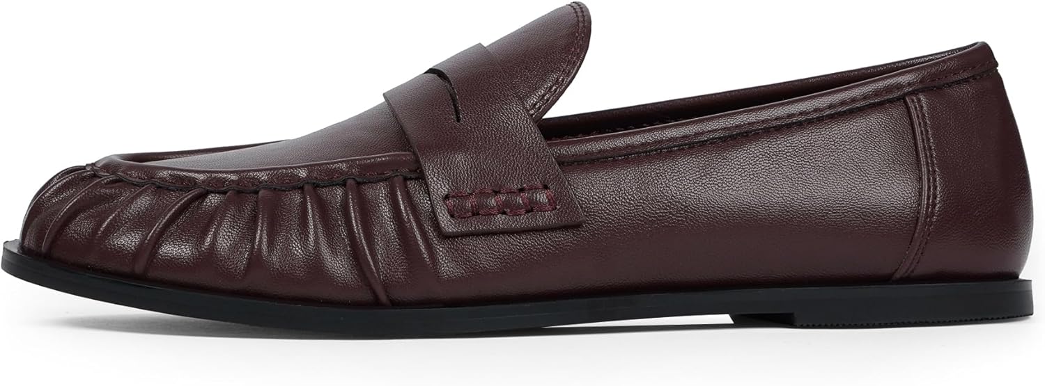 Penny Loafers for Women Flats Shoes Women Dressy Comfortable Moccasins Womens Slip on Loafers Shoes Comfortable Work Flats