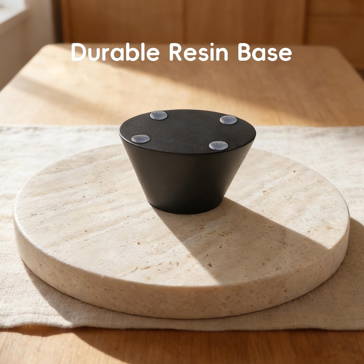 Fruit Bowl,Large Decorative Bowl,Travertine Bowl Modern Key Bowl for Entryway Table,Pedestal Bowl for Dining Table Center,Living Room, Kitchen Decor Modern Home Decor Marble Bowl (10.23 Inch)