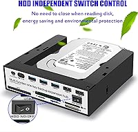 Vista 5 de Unidad de disco duro externa SATA USB 3.0 a 2.5" y 3.5" sin herramientas para estación de acoplamiento HDD, compatible con función de copia