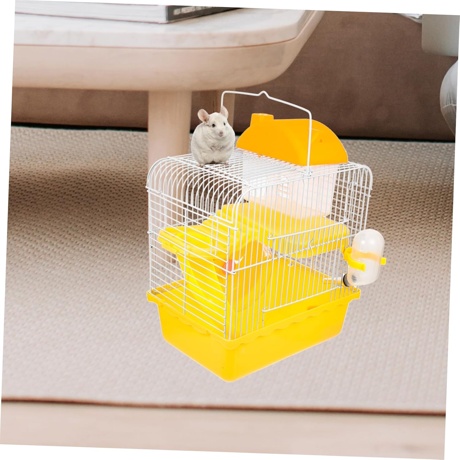 HANABASS Small Pet Hut for Hamsters and Guinea Pigs Hamster Castle with for Small Animal Habitat for Comfort and Emotional Soothing Material