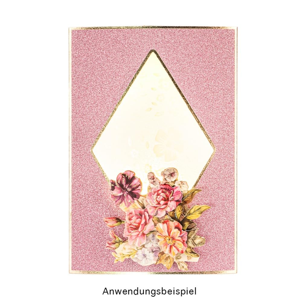 Ideen mit Herz Set di biglietti di auguri con buste e timbrature