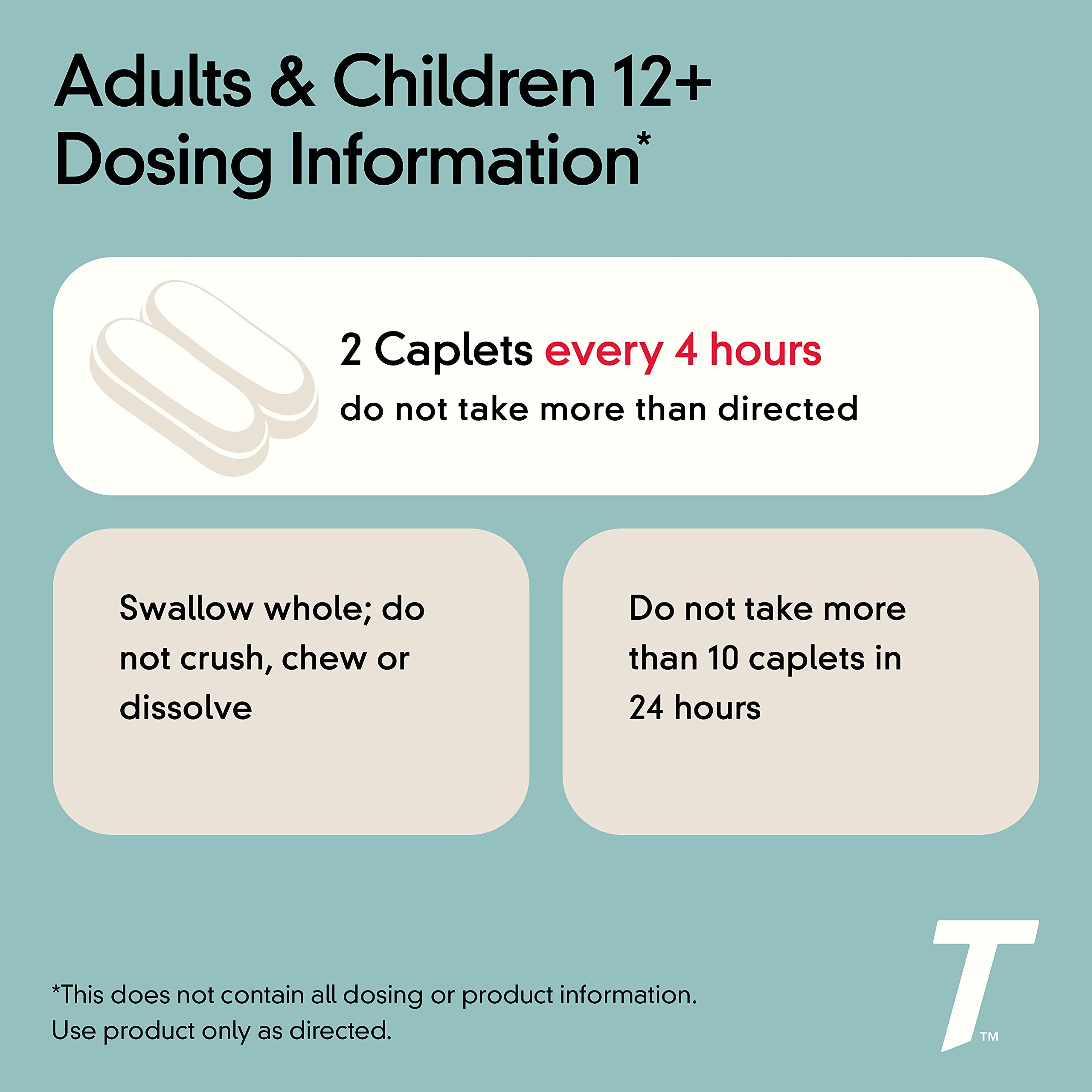 Tylenol Cold + Flu Severe Medicine Caplets for Fever, Pain, Cough