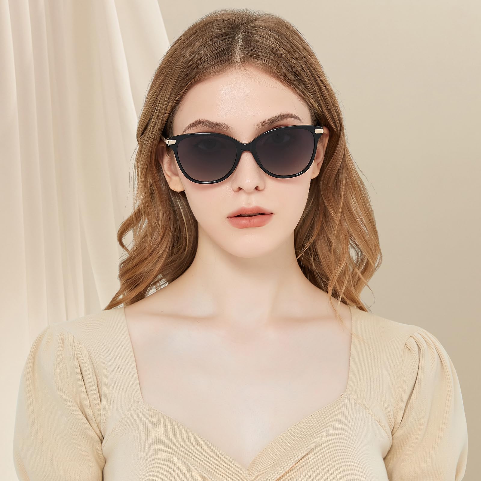 AVAWAY Polarized Cat Eye Sunglasses for Women Trendy 2023 100 UV