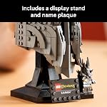 LEGO Icons The Lord of The Rings: Sauron's Helmet - Building Set for Adults, Ages 18+ - Bedroom, Home Office, Book Shelf Decor - with Sauron Minifigure - Gift for LOTR Fans - 11373