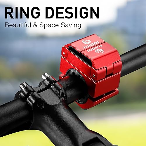 Miniatura 3 de HAOQI Soporte de teléfono para bicicleta, soporte universal para teléfono de bicicleta con rotación de 360, soporte de teléfono de aluminio de