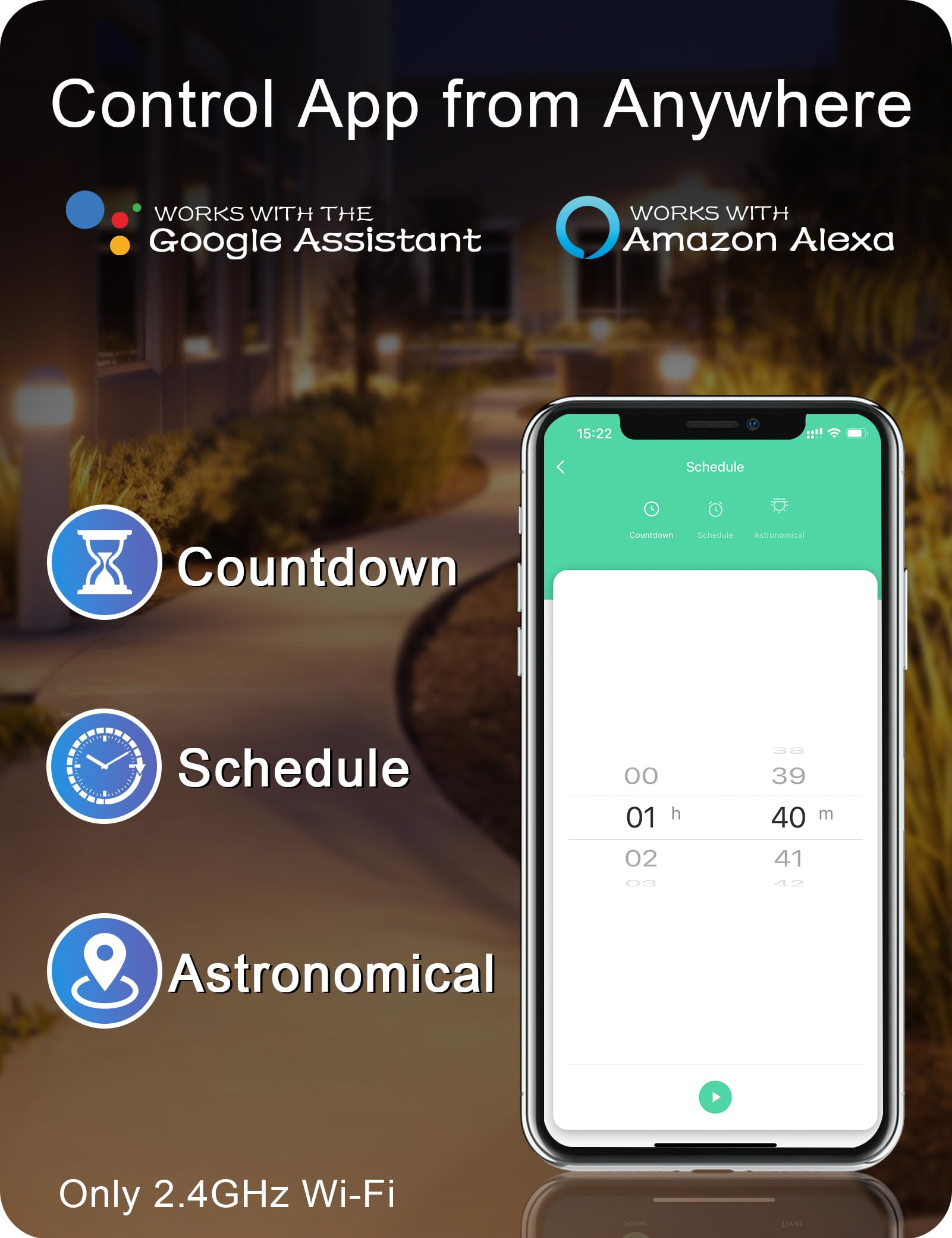 Palawell 72W WiFi Low Voltage Landscape Transformer
