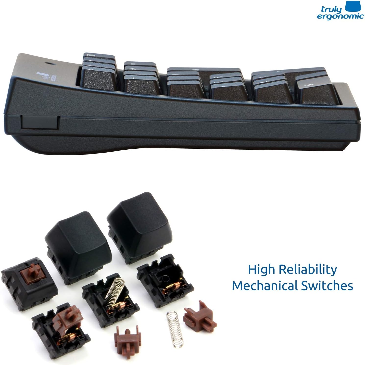 Best Mechanical Numeric Keypad for Data Entry - Big Large TAB - MX Mechanical Switches - USB - Numpad - Number Pad - Windows/Linux