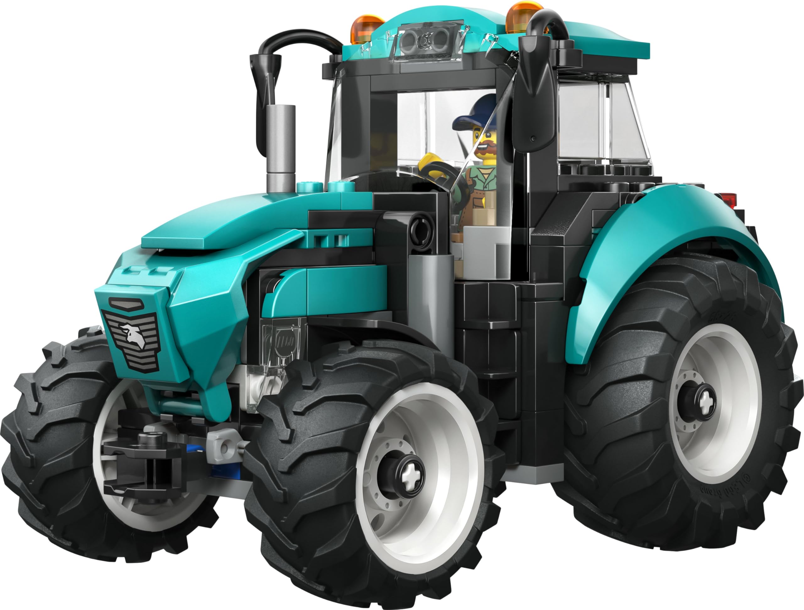 LEGO City Le Tracteur - Jouet de Construction - Maquette de Véhicule de Ferme avec Minifigurine de Fermier - Idée de Cadeau d'anniversaire pour Garçon dès 6 Ans & Fans de Mécanique 60498