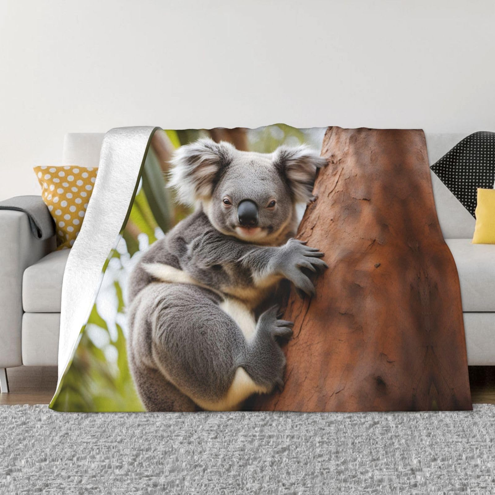 Couverture koala flanelle pour éliminer les frissons sur le lit