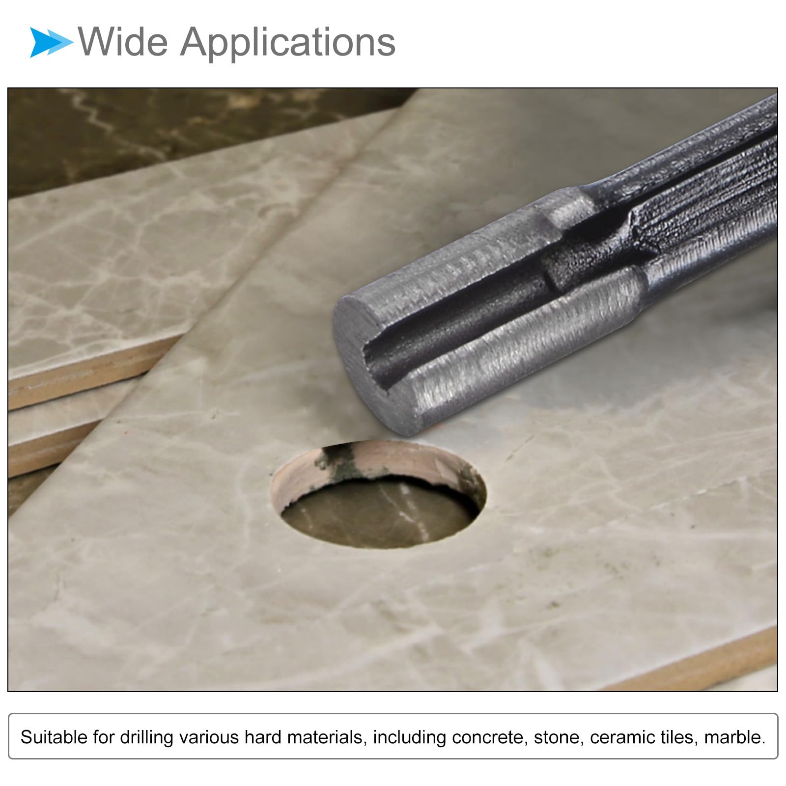 CoCud Diamond Core Drill Bits,12mm Cutting Diameter, Sintering Diamond Dry or Wet Hole Saws - Image 3