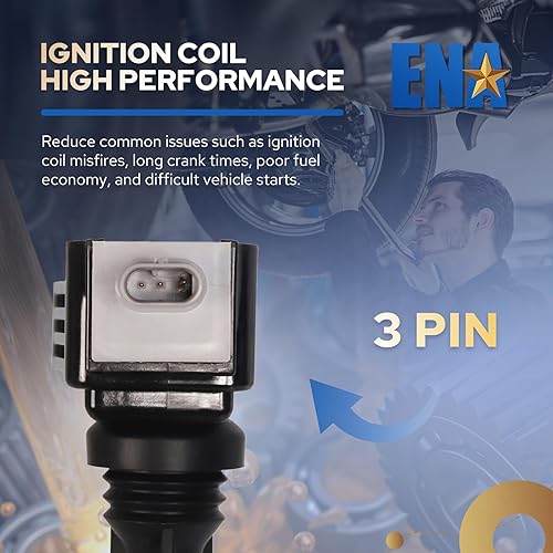 Miniatura 4 de ENA Juego de 6 bobinas de encendido compatibles con Ford Expedition 2018-2020 F-150 2017-2011 GT 2017-2020 Navigator 2018-2020 V6 3.5L de repuesto