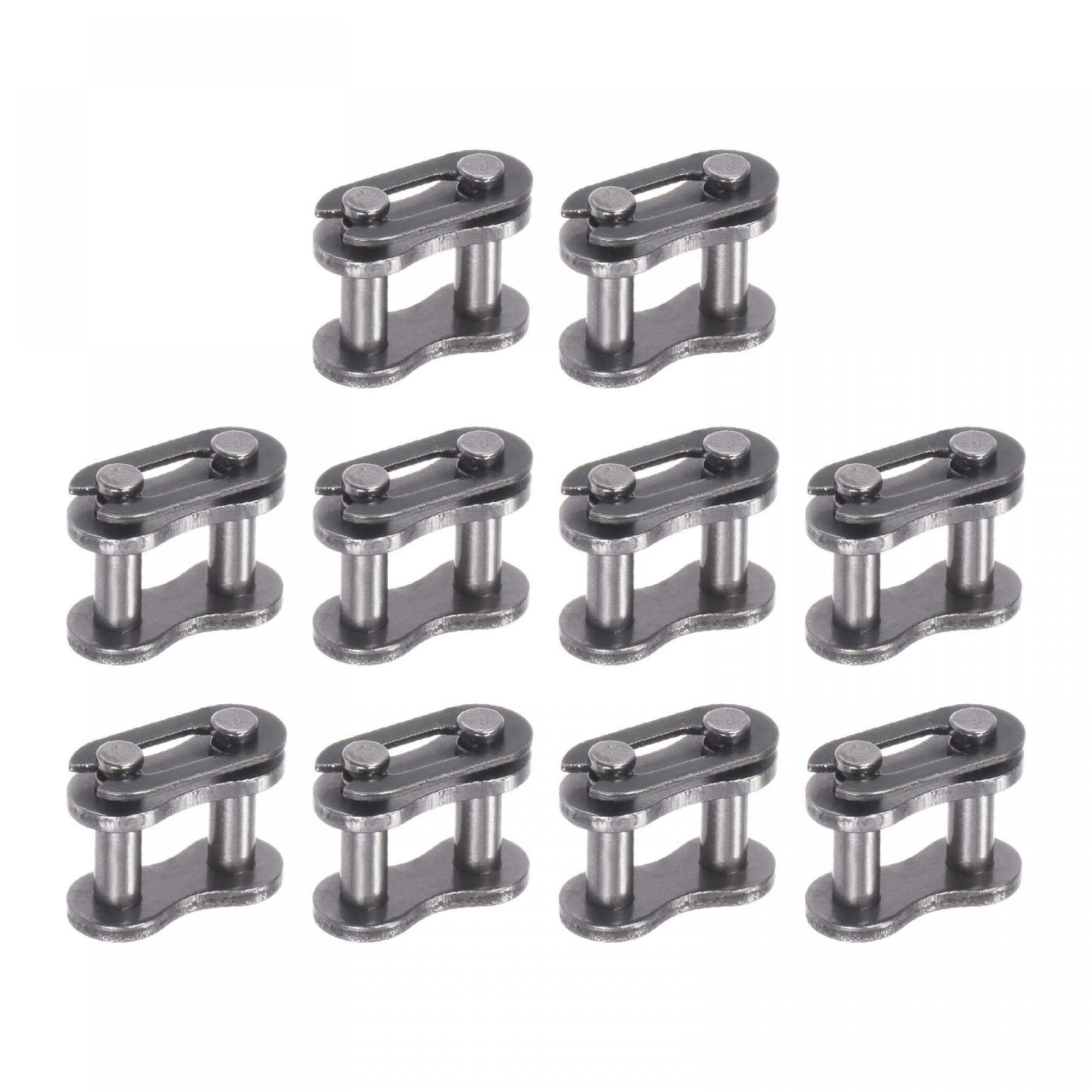 uxcell 12Pcs #60 Chain Master Connector Link Roller, 3/4" Pitch Carbon Steel, Standard Connecting Split Links for 12A Chain — Amazon image 7