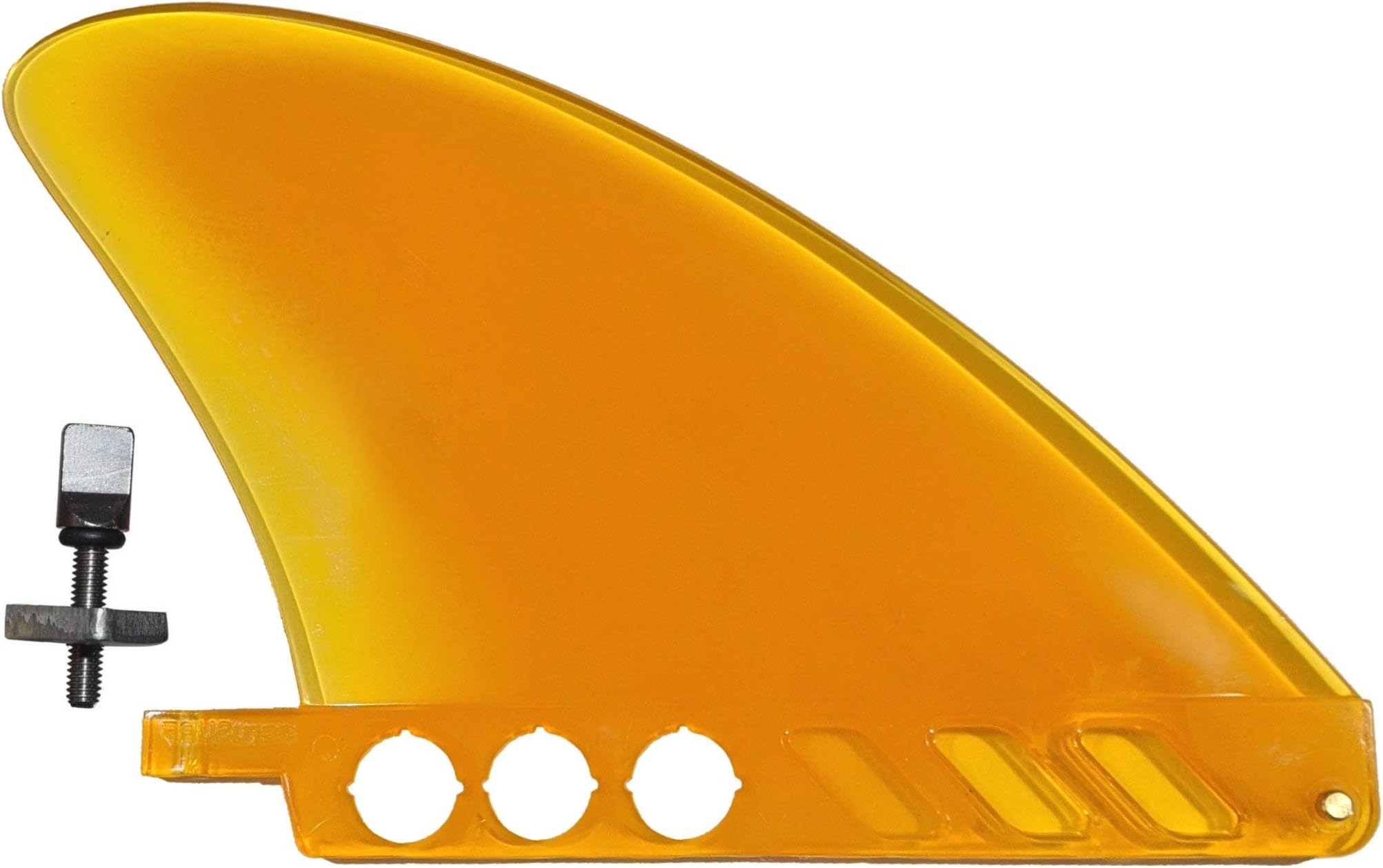 saruSURF4.6" US Box Center fin Safety Flex Soft Replacement for Longboard SUP Stand up Paddleboard River Surf Whitewater airSUP AIR7 Skeg with Optional 'No-Tool' Fin Screw