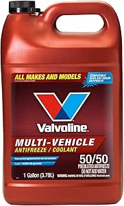 Valvoline Multi-Vehicle 50/50 Prediluted Ready-to-Use Antifreeze/Coolant 1 GA, Light Yellow/Green.