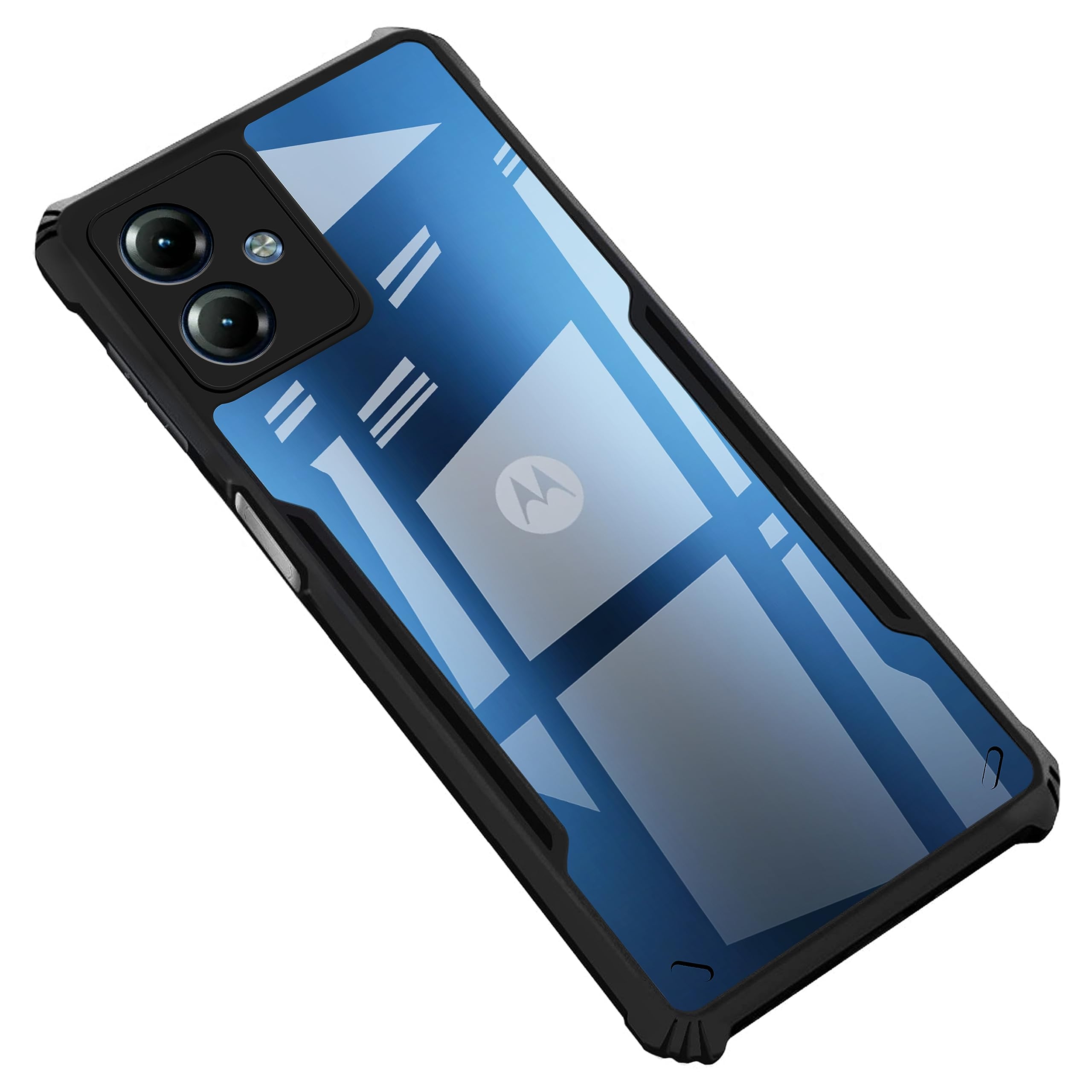 Zapcase Back Case Cover for Moto G14 | Compatible for Moto G14 Back Case Cover | Clear Case for Moto G14 with Camera Protection | (TPU + PC | Matte Black) (B0CG3G5T5Q) Amazon Price History, Amazon Price Tracker