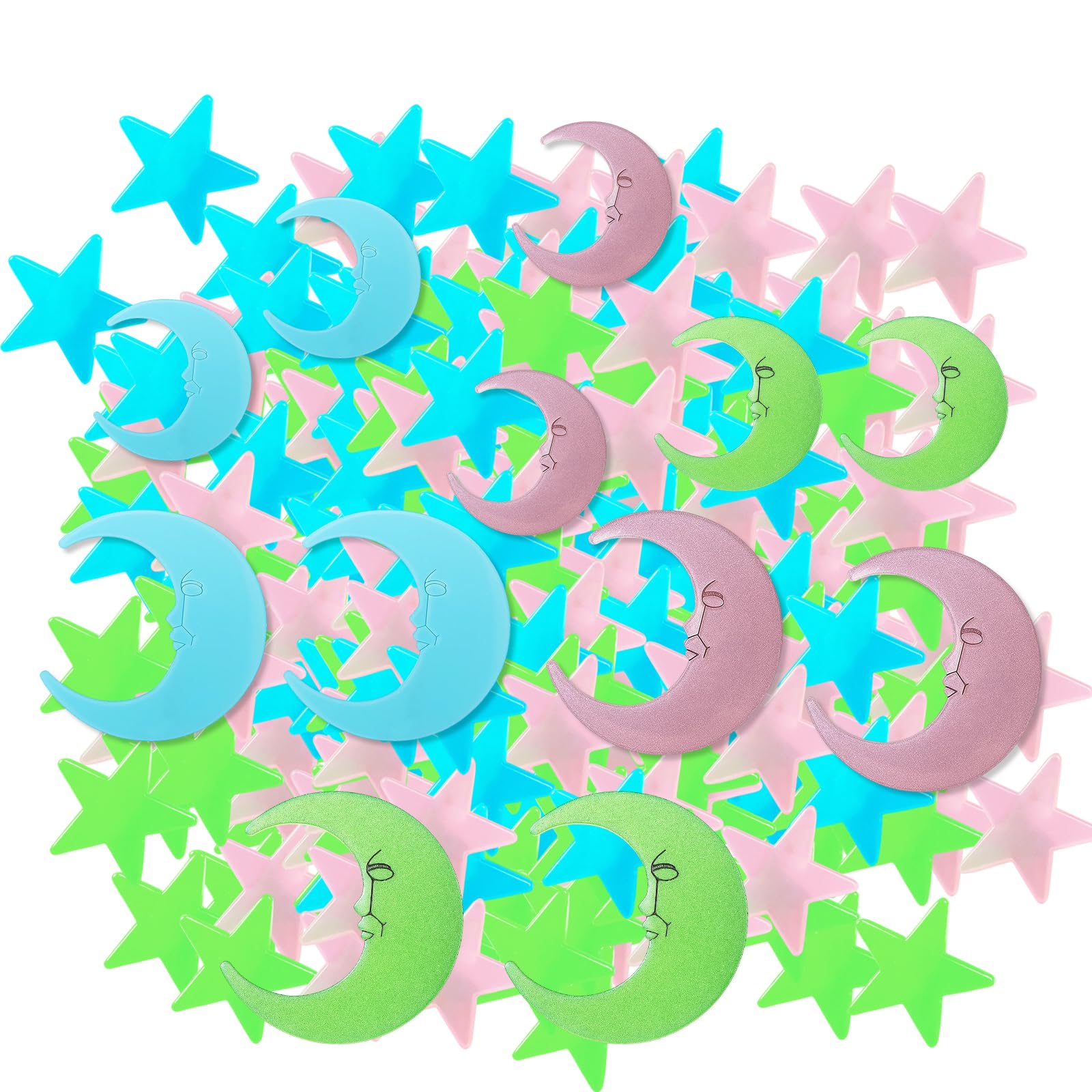 212 PCS Glow in The Dark Stars