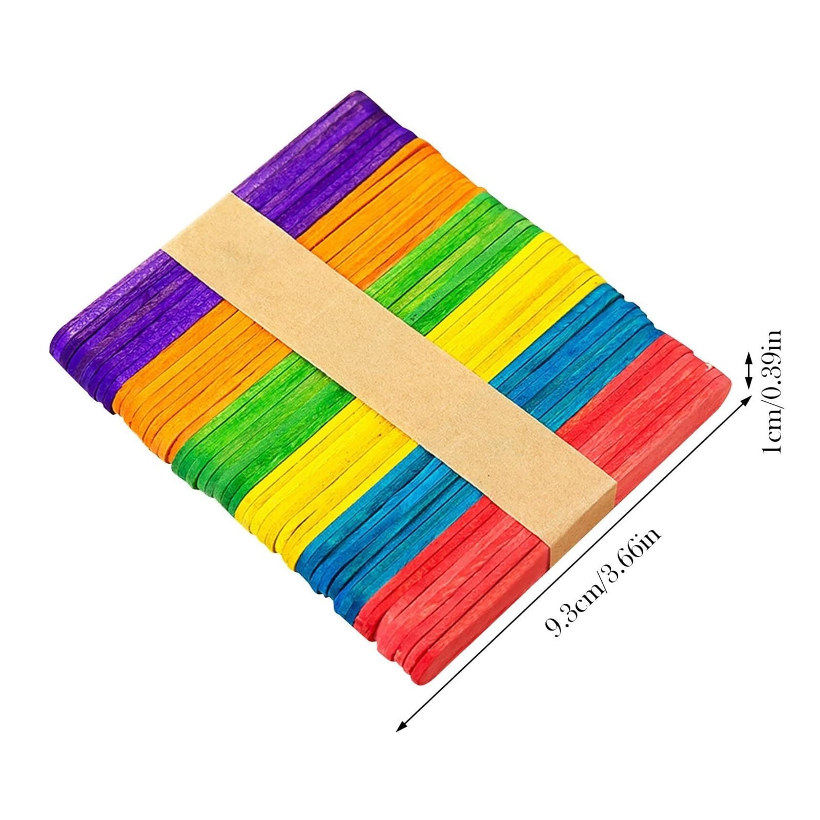 Lot de 200 bâtons de gâteau réutilisables en acrylique naturel de 11,4 cm de long pour travaux manuels, épilation, épilation, loisirs créatifs (naturel, 12 cm)