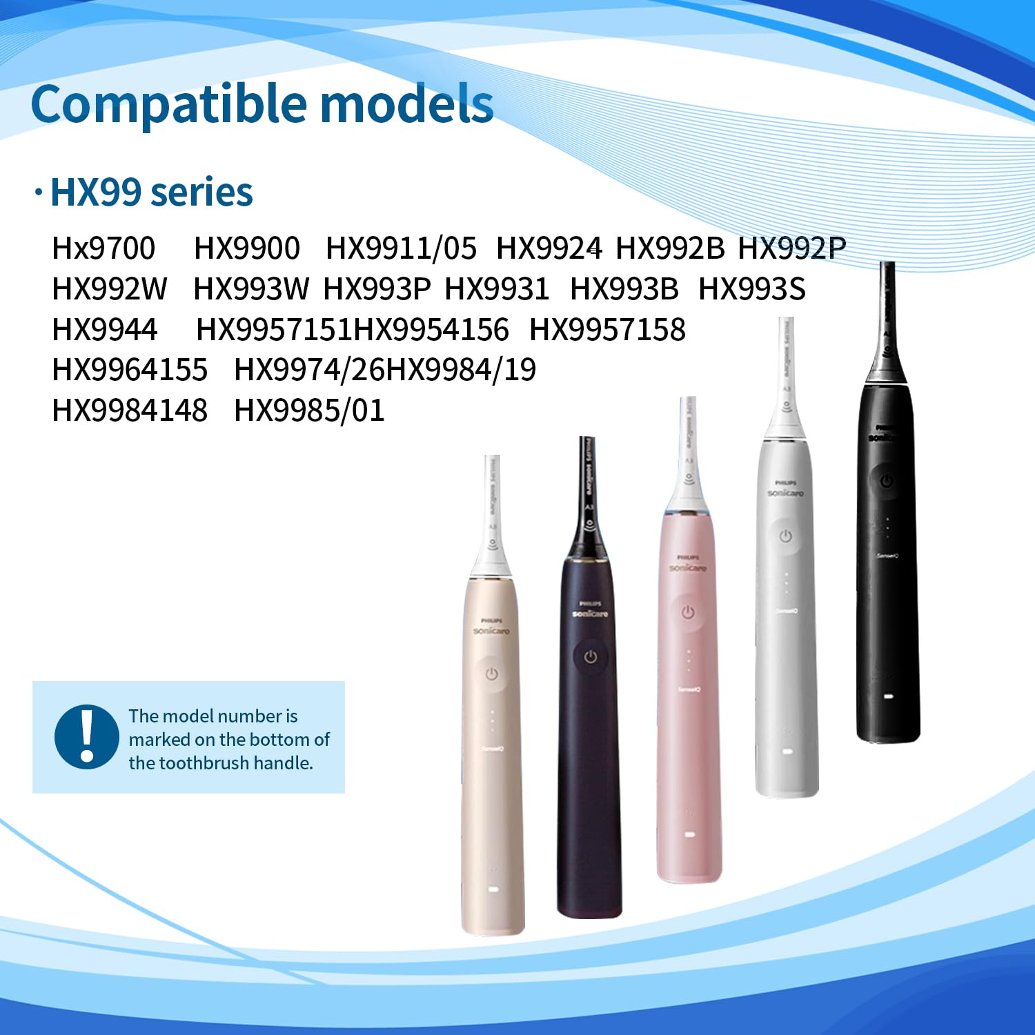 Ładowarka do szczoteczki do zębów Philips, ładowarka do szczoteczki DiamondClean wszystkie modele HX99 **,Zawiera HX9000 HX9901 HX9903 HX9924 HX9954 HX9957 HX9984 HX992W HX993B itp