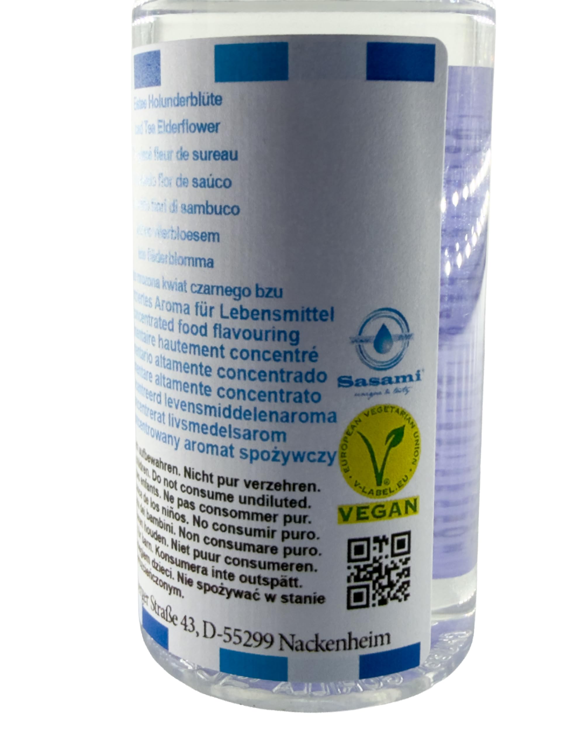 Herbata mrożona kwiat czarnego bzu aromat koncentrat – Wegański – Sasami – 100ml
