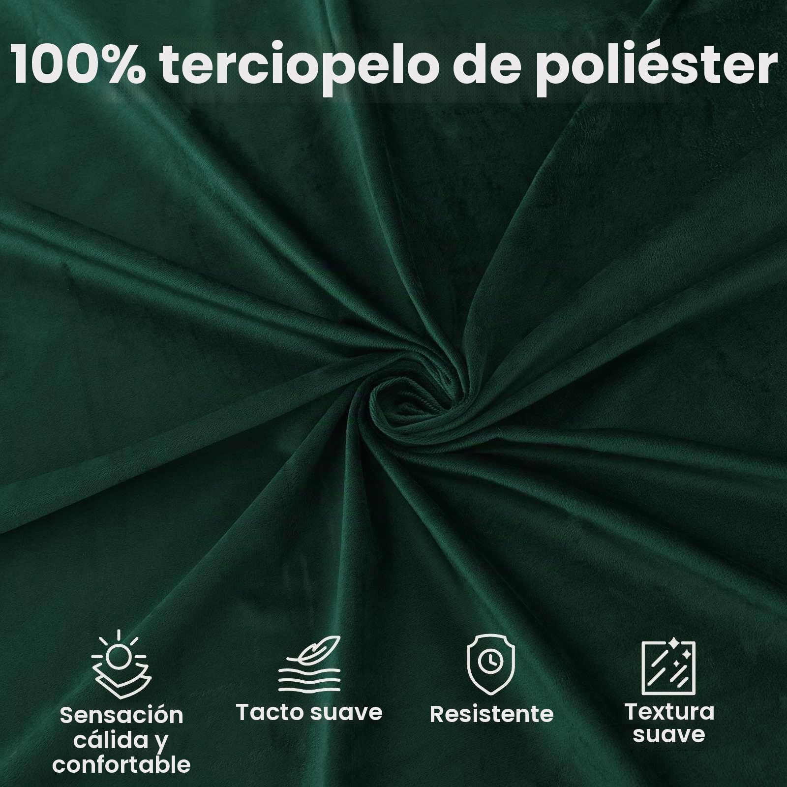vidaXL Sofá Verde Oscuro 198 x 78 x 80 cm Terciopelo