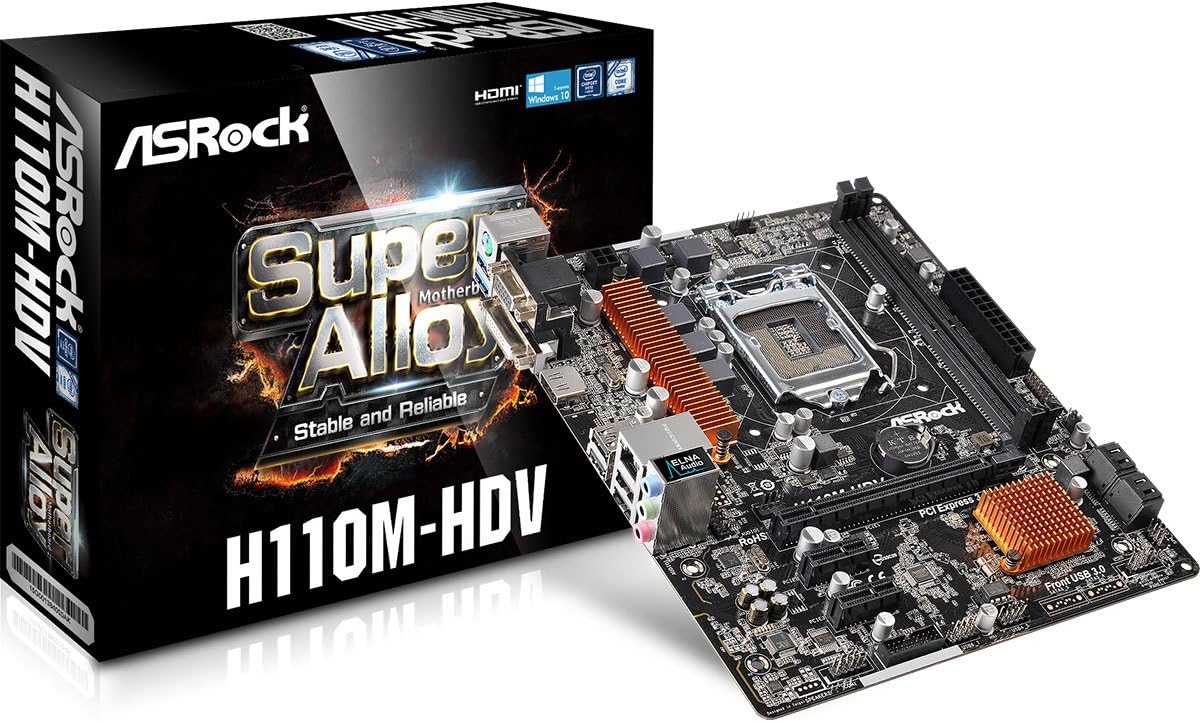 i7-7700+H110M-HDV-16GB 3点セット ASRock H110M-HDV + i7-7700セット