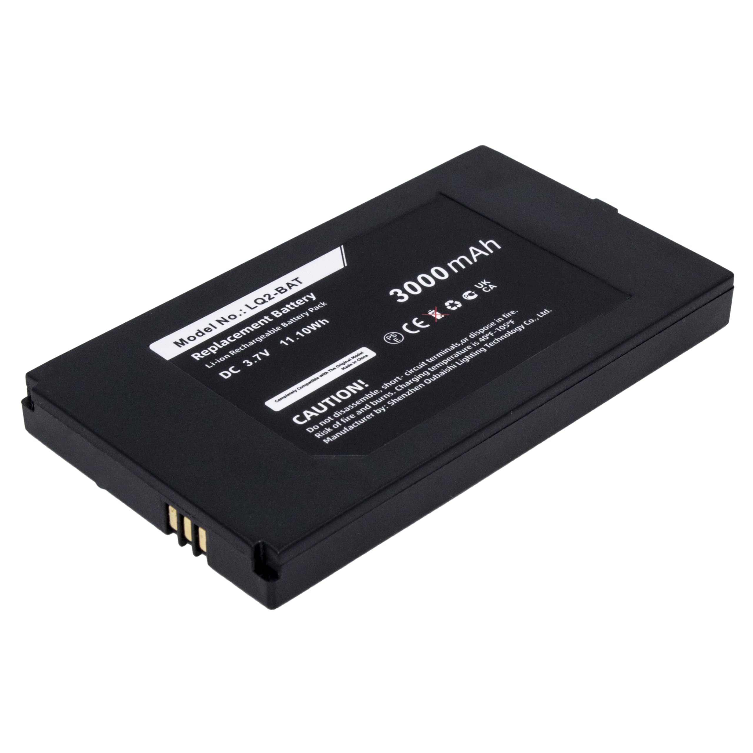 Replacement Battery for Vernier LabQuest 2,LabQuest Stream,Go Direct,SpectroVis,Plus Spectrophotometer,fits LQ2-BAT