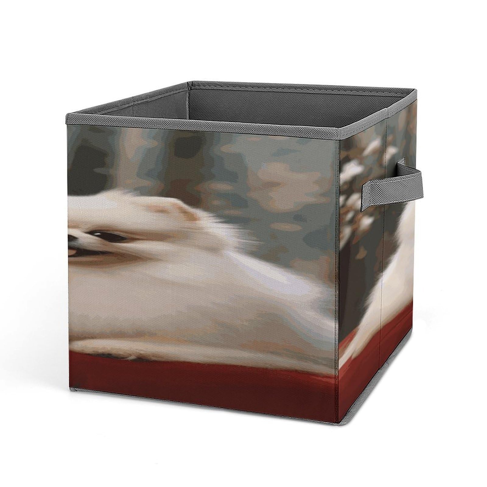 Fekiloot Style Short-Haired Pomeranian Dog Storage Bins Storage Baskets