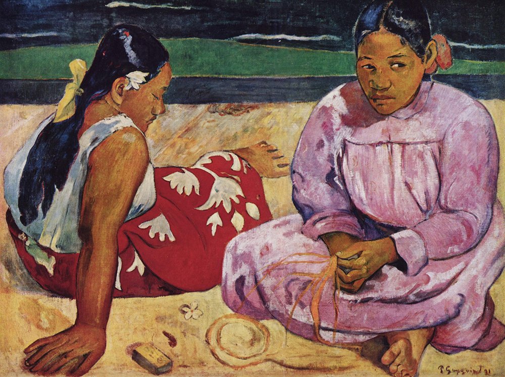 Paul Gauguin On the Beach décoration murale extra large pour grand espace mural