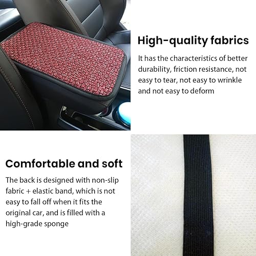 Miniatura 3 de zipelo Tapete universal para caja de asiento de reposabrazos de automóvil, protector universal para consola central de automóvil, accesorios