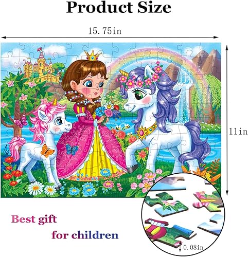 Miniatura 17 de Rompecabezas para niños de 4 a 8 años de edad, rompecabezas de dinosaurio de 100 piezas para niños pequeños, rompecabezas educativos de aprendizaje