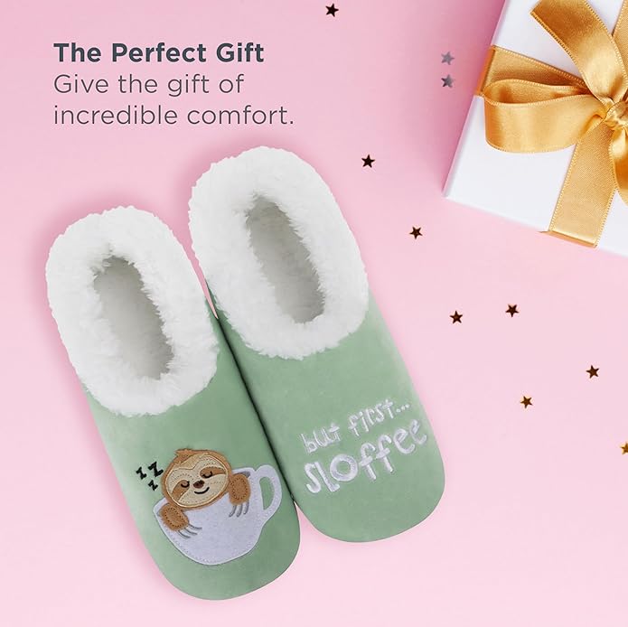 Snoozies Pantuflas Tipo Calcetín Animal para Mujer miniatura 3