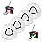 Mop Replace Head, 4 Pack Spin Mop Replacement Head Easywring 1-Tank System, Easy Cleaning, Microfiber, Machine Washable
